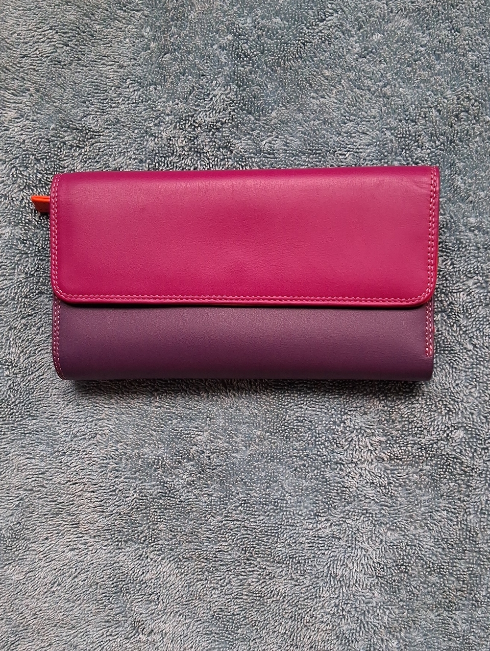 NWOT Mywalit Leather Fold-Over Wallet